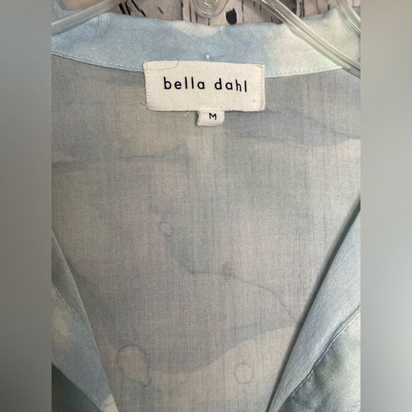 Bella Dahl Capri Button Down Shirt Blue M - Picture 7 of 9